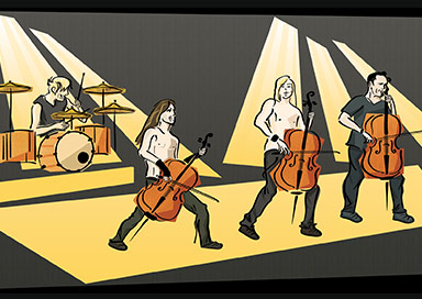 Banda Apocalyptica - Ilustração Digital